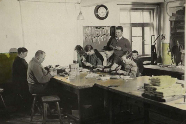 Bild von der Werkstatt im jahre 1940